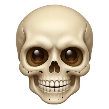 Eye wink skull sticker