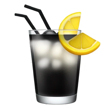 Black cocktail  sticker