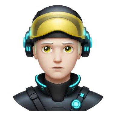 cyberpunk man sticker