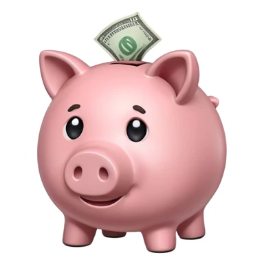 Broken piggy bank sticker