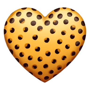 Cheetah print heart sticker