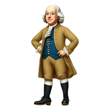 Benjamin Franklin roller skating sticker