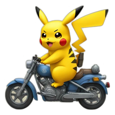 Pikachu sur tortank sticker