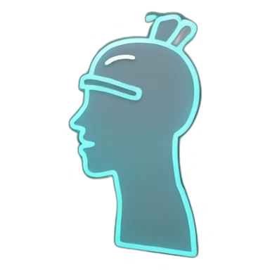 Juicy booty neon sign style man sticker