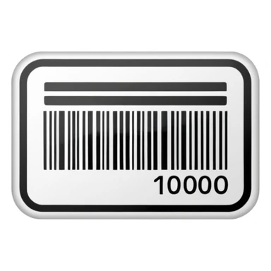 Barcode label sticker