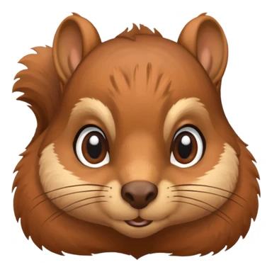 écureuil en train de réfléchir, un sourcil levé, air songeur sticker