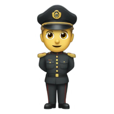 military Chaplin sticker