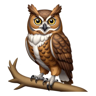 Full Body Great Horned Owl sticker