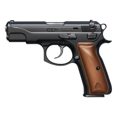 CZ 75 pistol. sticker