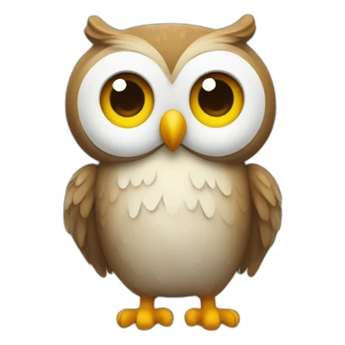 owl two thumnbs up sticker