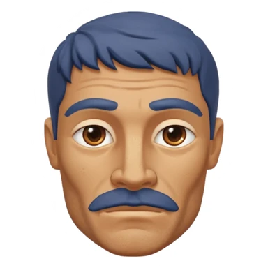 Male santoriny head sticker