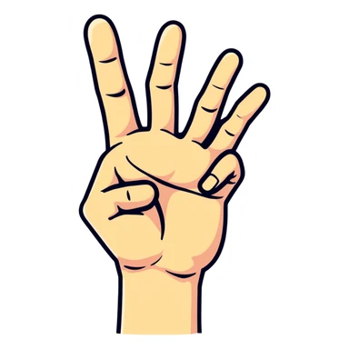 hand making the West Coast gesture sticker