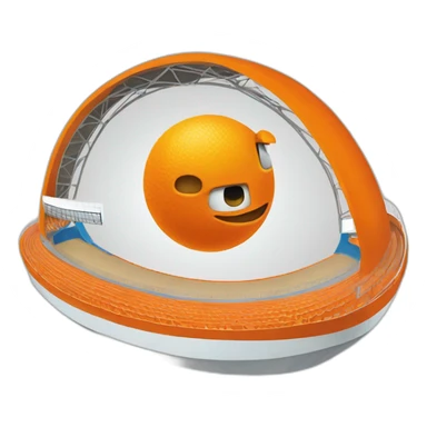 Orange Vélodrome sticker