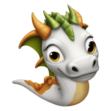 dragon sur une vache sticker