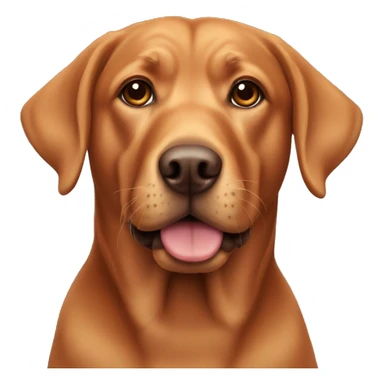 red Labrador sticker