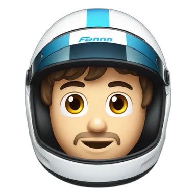 Fernando Alonso inside a F1 car sticker