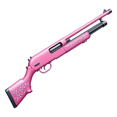 pink bedazzled shotgun sticker