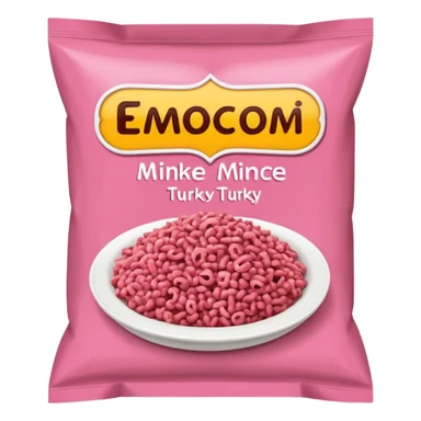 Turkey mince in packet  sticker