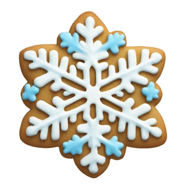 Snowflake cookie sticker