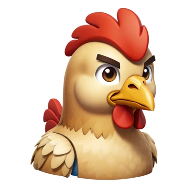 Chicken JOCKY from Minecraft Steve  sticker