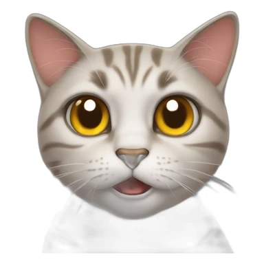 Offended cat sticker