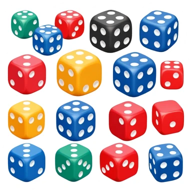 board game dice for group play with other persons sticker