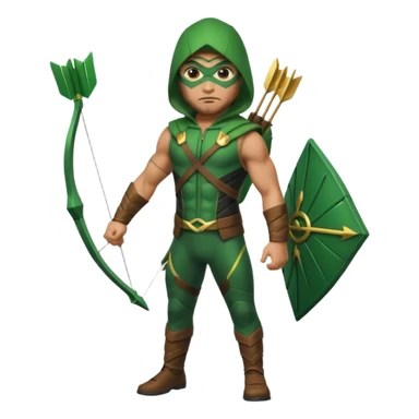 green arrow standing sticker