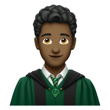 Male Slytherin student sticker