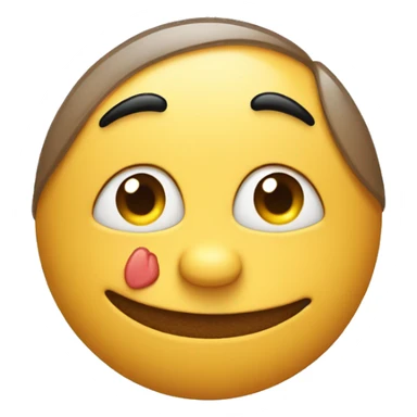 Smirking face with kisses sticker