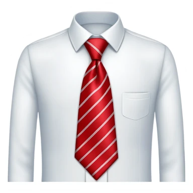 red necktie, professional attire accessory sticker