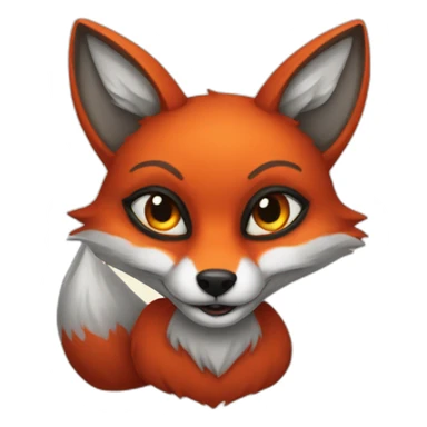 Satanic fox sticker