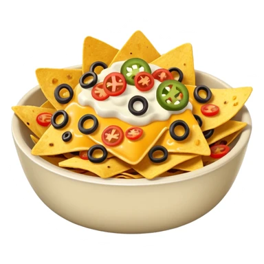 Bowl of nachos sticker