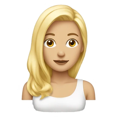 Blonde hair for hus sticker