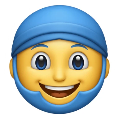 خفن  اموجی برای ادیت آبی sticker