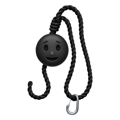 Hanging by a Noose around the neck emoji sticker