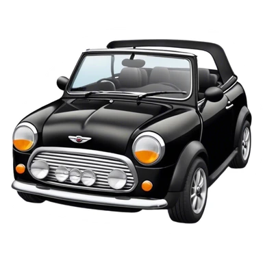 mini cooper cabriolet black sticker