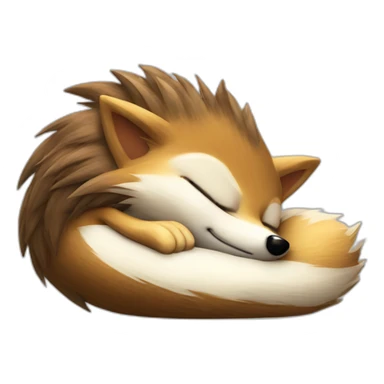 Sonic the hedgehog sleeping sticker