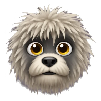 weird hairy animal that looks scary sticker