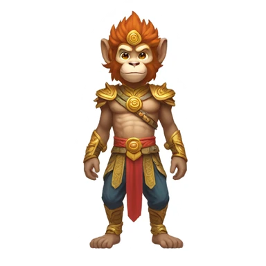 skilled monkey king full body sticker