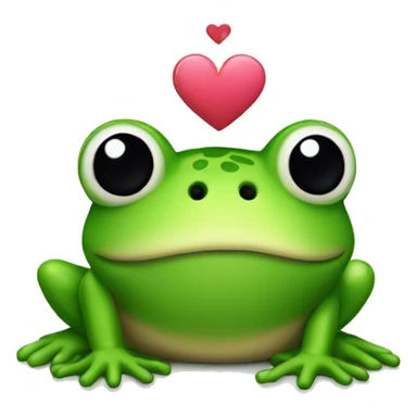 Frosch mit Herz  sticker