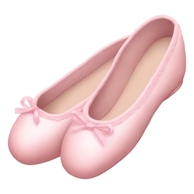 very light pink ballet slippers sticker