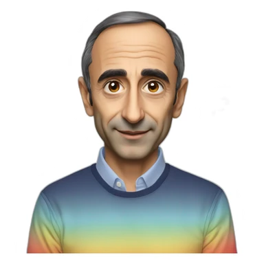 Rainbow Eric zemmour sticker