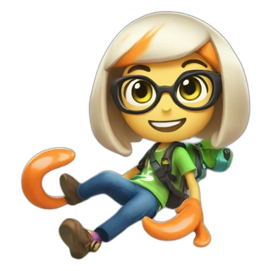 Inkling splatoon sticker