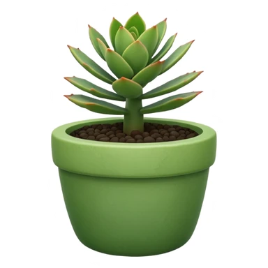 succulent potted plant sticker