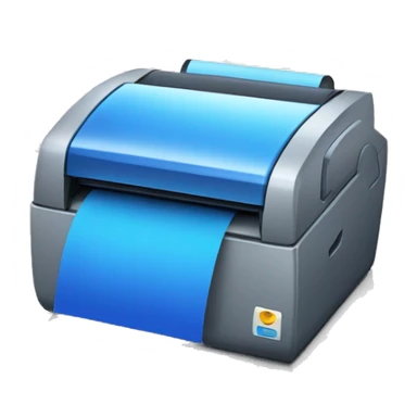 Blue Termal Printer sticker