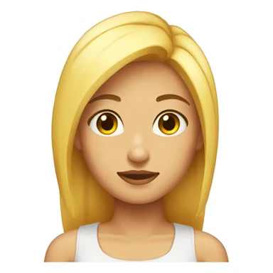 Chica rubia muy linda  sticker
