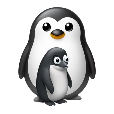 Linux Pinguin with Golang Gopher sticker
