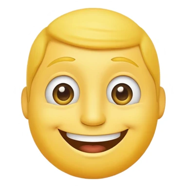 Shy happy yellow guy sticker