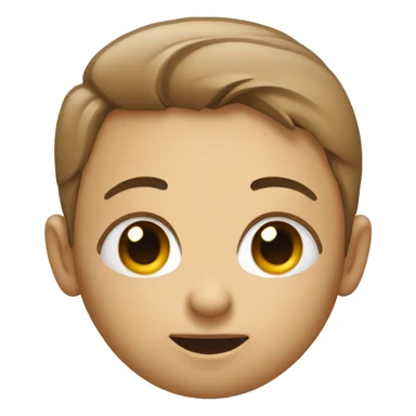 visage avec un pousse sticker