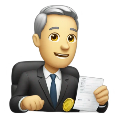 Accounts receivable sticker